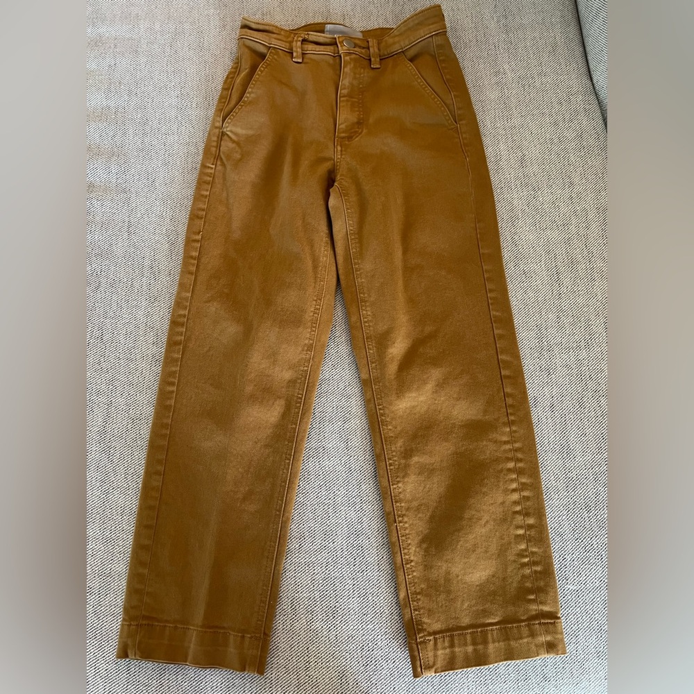 Everlane Classic Caramel Tan Trousers